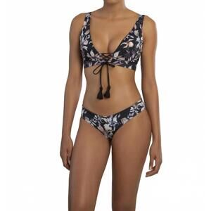 NEW TURCUA women's serena tanzania hipster swim bottom in floral